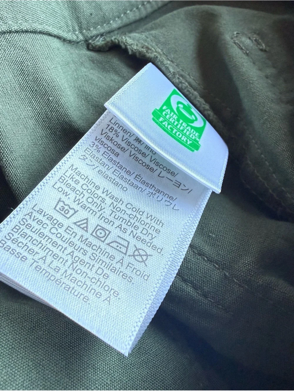 J. Crew High-Waist Shorts in Olive Green Never Worn!